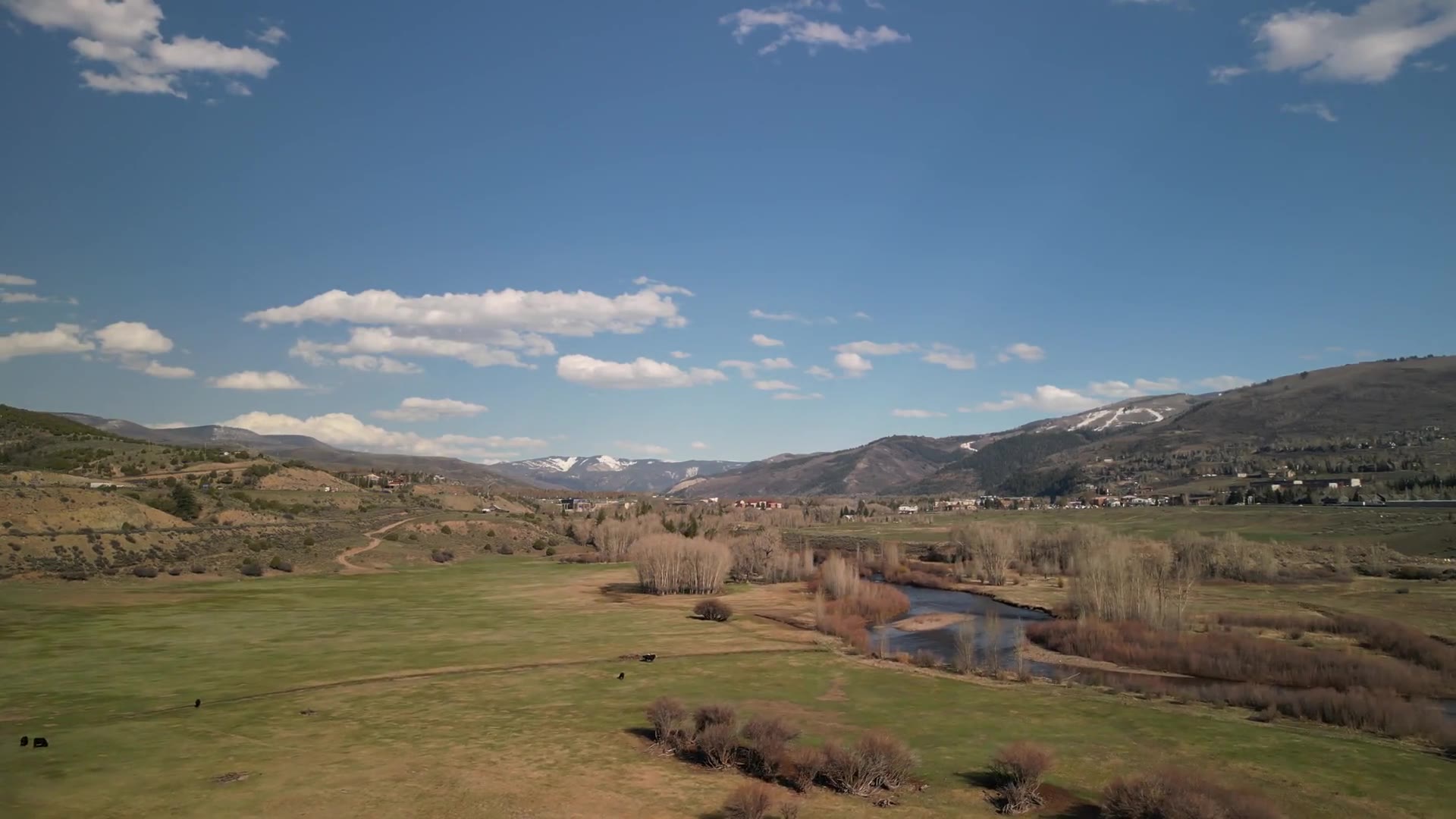 Aerial view of Eagle County, Colorado