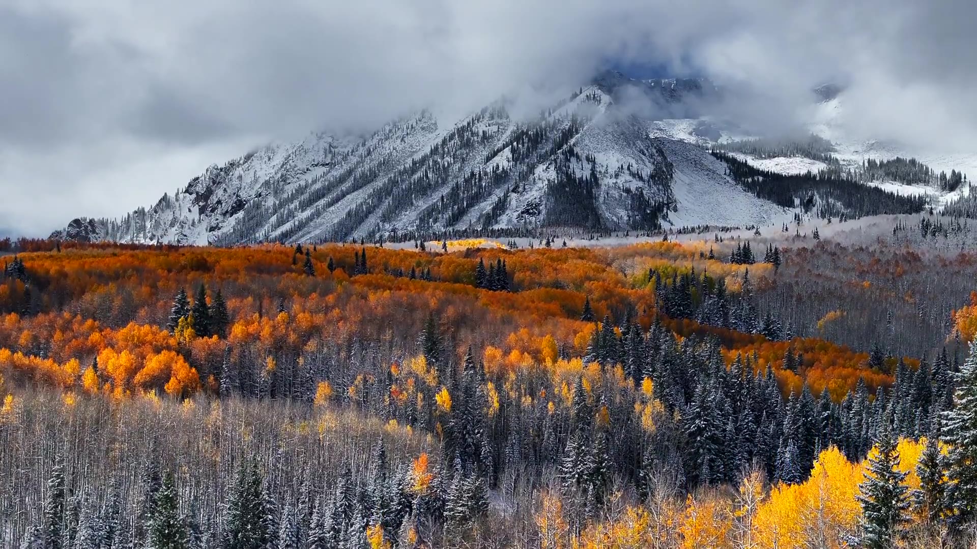 Aerial view of Gunnison County, Colorado
