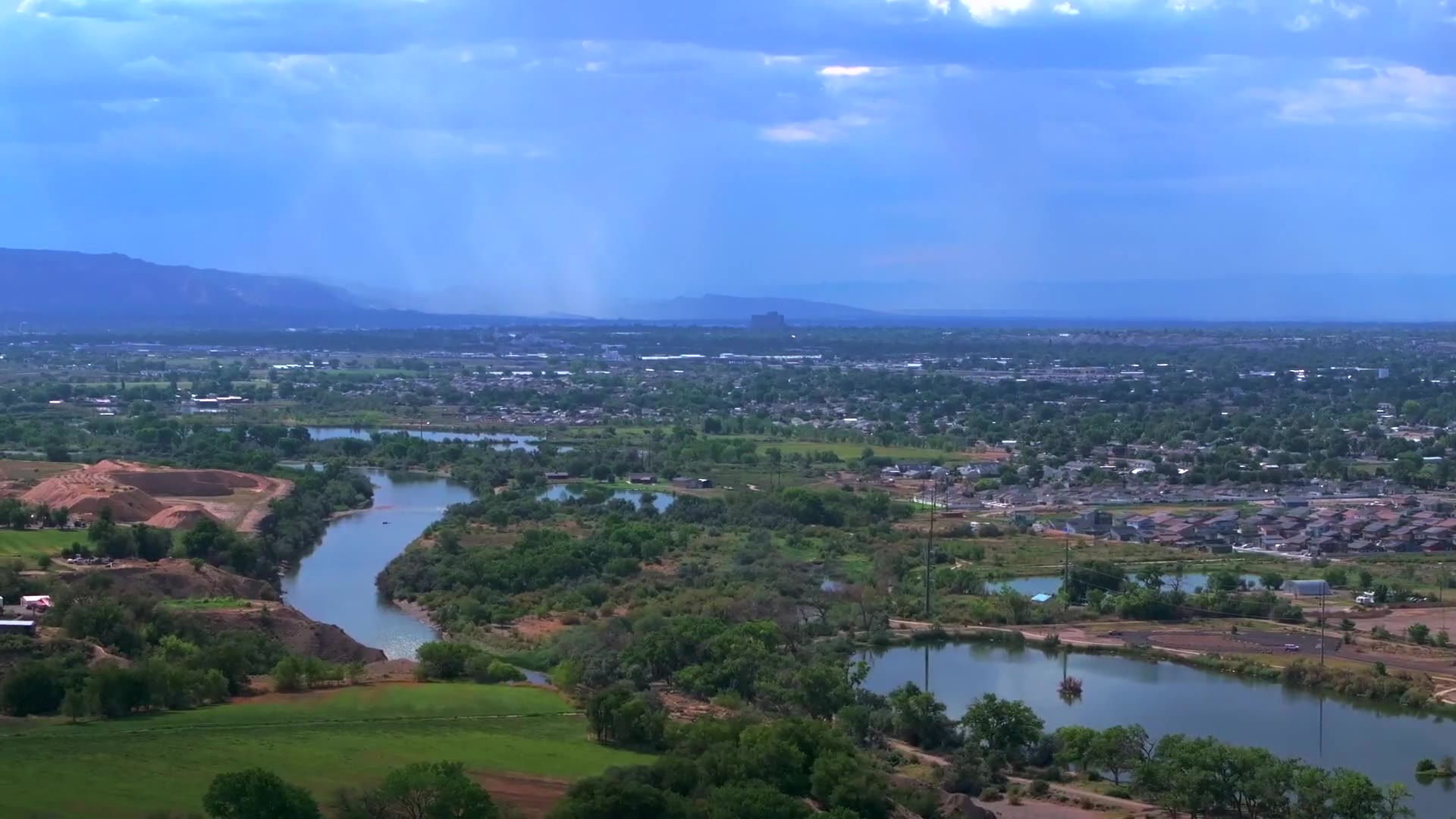 Aerial view of Mesa County, Colorado